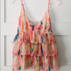 Rory Beca x Forever 21 Babydoll 3 Tier Blouse Sz L